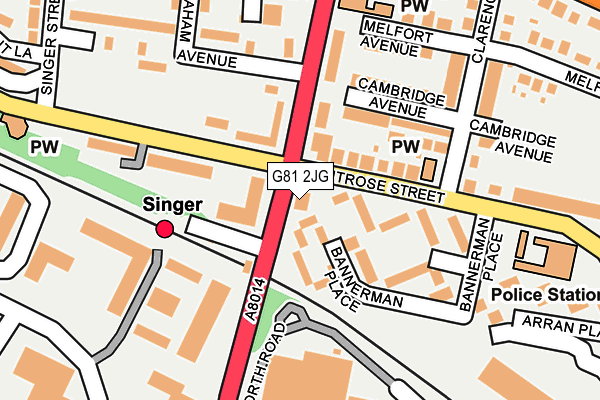 G81 2JG map - OS OpenMap – Local (Ordnance Survey) G81 2JG map - OS OpenMap – Local (Ordnance Survey)