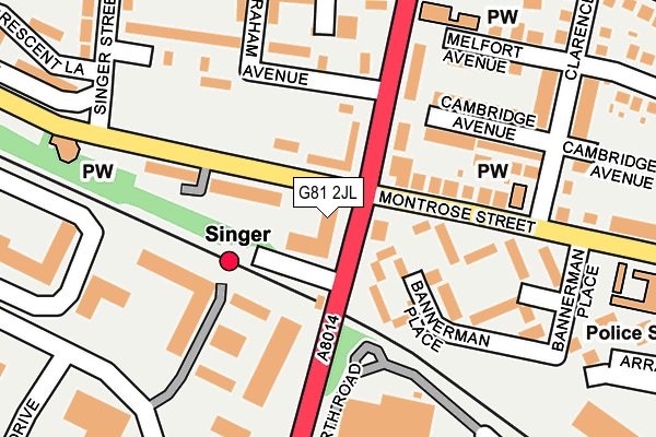 G81 2JL map - OS OpenMap – Local (Ordnance Survey) G81 2JL map - OS OpenMap – Local (Ordnance Survey)