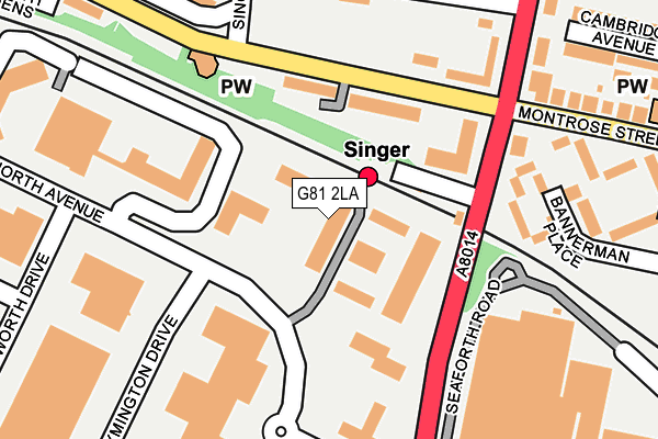 G81 2LA map - OS OpenMap – Local (Ordnance Survey) G81 2LA map - OS OpenMap – Local (Ordnance Survey)