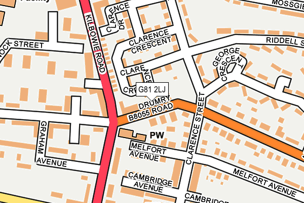 G81 2LJ map - OS OpenMap – Local (Ordnance Survey) G81 2LJ map - OS OpenMap – Local (Ordnance Survey)