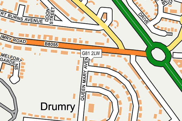 G81 2LW map - OS OpenMap – Local (Ordnance Survey) G81 2LW map - OS OpenMap – Local (Ordnance Survey)