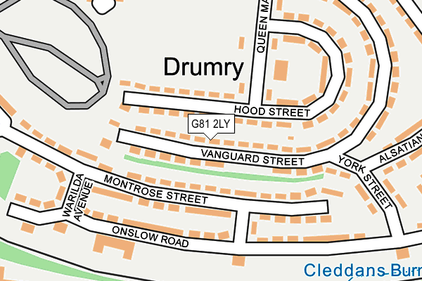 G81 2LY map - OS OpenMap – Local (Ordnance Survey) G81 2LY map - OS OpenMap – Local (Ordnance Survey)