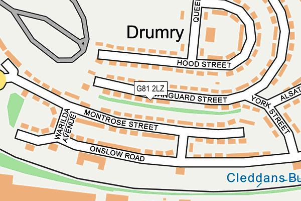 G81 2LZ map - OS OpenMap – Local (Ordnance Survey) G81 2LZ map - OS OpenMap – Local (Ordnance Survey)