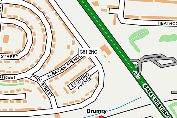 G81 2NG map - OS OpenMap – Local (Ordnance Survey)
