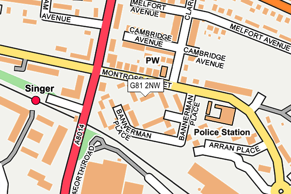 G81 2NW map - OS OpenMap – Local (Ordnance Survey) G81 2NW map - OS OpenMap – Local (Ordnance Survey)