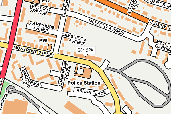 G81 2PA map - OS OpenMap – Local (Ordnance Survey) G81 2PA map - OS OpenMap – Local (Ordnance Survey)
