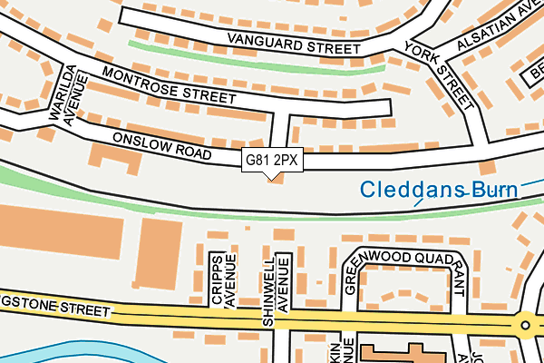 G81 2PX map - OS OpenMap – Local (Ordnance Survey) G81 2PX map - OS OpenMap – Local (Ordnance Survey)
