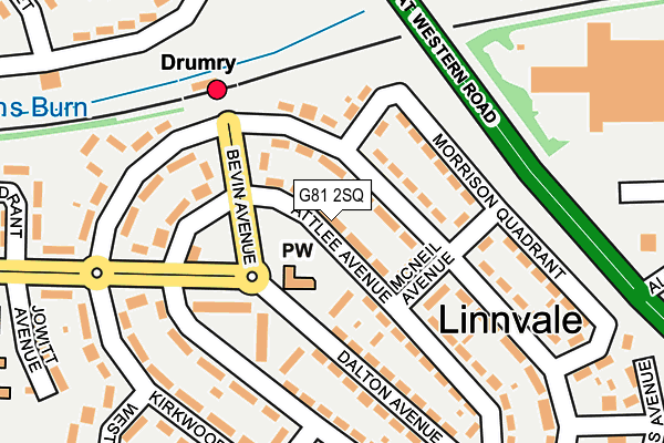 G81 2SQ map - OS OpenMap – Local (Ordnance Survey) G81 2SQ map - OS OpenMap – Local (Ordnance Survey)