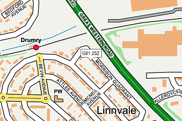 G81 2SZ map - OS OpenMap – Local (Ordnance Survey) G81 2SZ map - OS OpenMap – Local (Ordnance Survey)