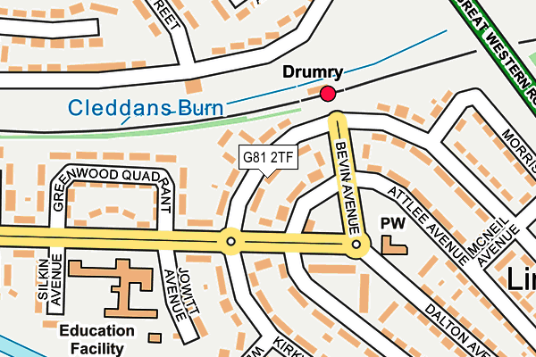 G81 2TF map - OS OpenMap – Local (Ordnance Survey) G81 2TF map - OS OpenMap – Local (Ordnance Survey)