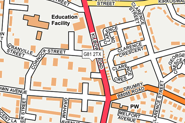 G81 2TX map - OS OpenMap – Local (Ordnance Survey) G81 2TX map - OS OpenMap – Local (Ordnance Survey)
