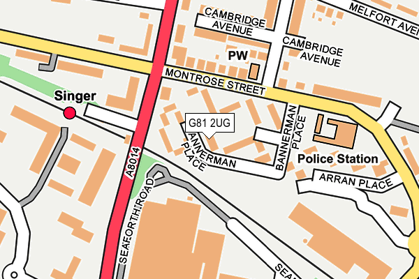 G81 2UG map - OS OpenMap – Local (Ordnance Survey) G81 2UG map - OS OpenMap – Local (Ordnance Survey)