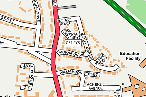 G81 2YB map - OS OpenMap – Local (Ordnance Survey) G81 2YB map - OS OpenMap – Local (Ordnance Survey)