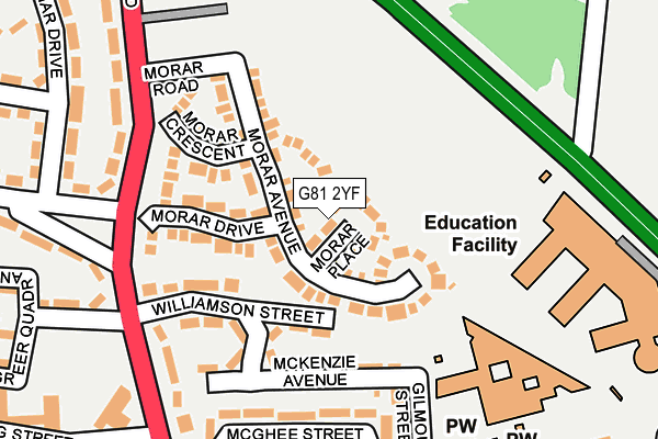 G81 2YF map - OS OpenMap – Local (Ordnance Survey) G81 2YF map - OS OpenMap – Local (Ordnance Survey)