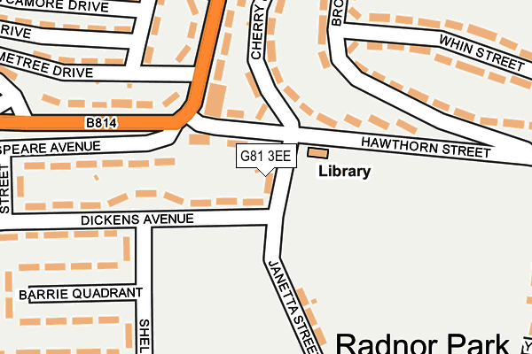 G81 3EE map - OS OpenMap – Local (Ordnance Survey)