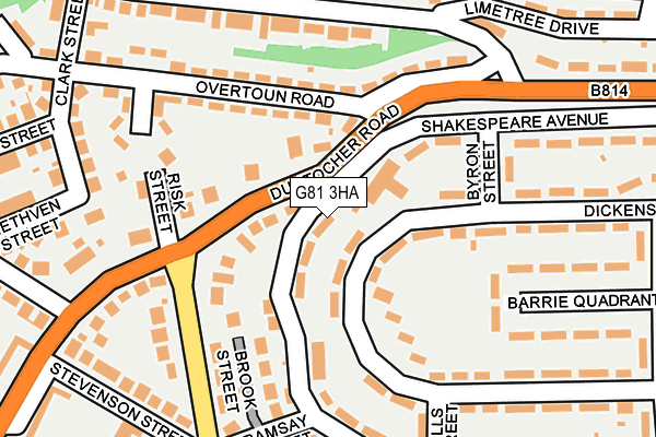 G81 3HA map - OS OpenMap – Local (Ordnance Survey)
