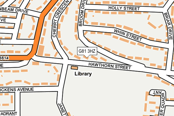 G81 3HZ map - OS OpenMap – Local (Ordnance Survey)