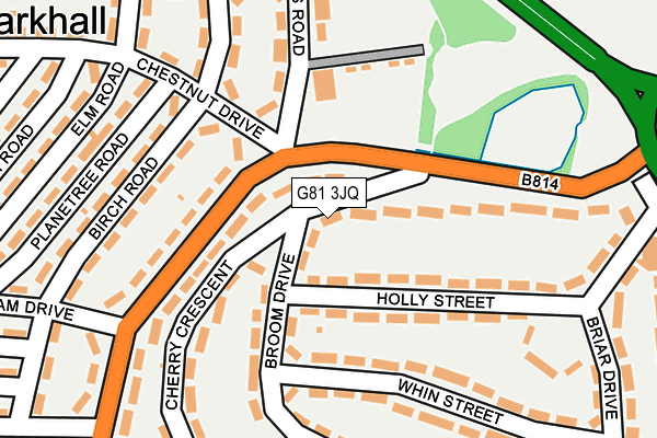 G81 3JQ map - OS OpenMap – Local (Ordnance Survey)