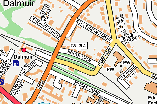 G81 3LA map - OS OpenMap – Local (Ordnance Survey)