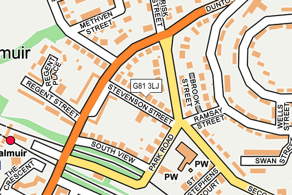 G81 3LJ map - OS OpenMap – Local (Ordnance Survey)