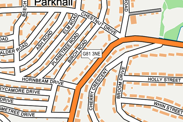 G81 3NE map - OS OpenMap – Local (Ordnance Survey)
