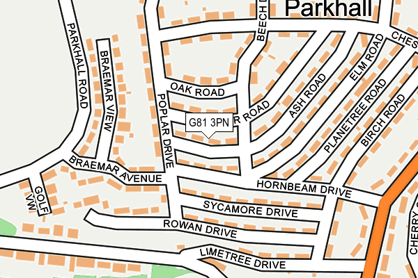 G81 3PN map - OS OpenMap – Local (Ordnance Survey) G81 3PN map - OS OpenMap – Local (Ordnance Survey)