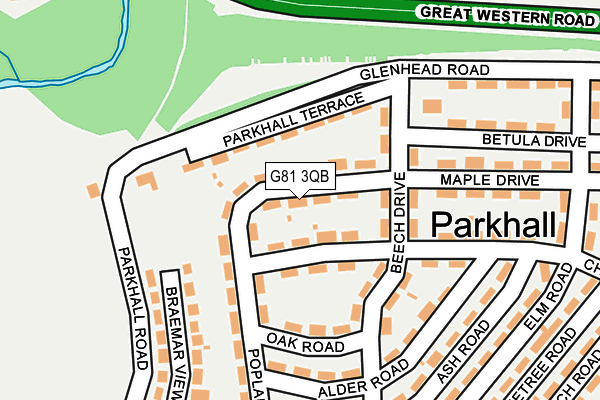 G81 3QB map - OS OpenMap – Local (Ordnance Survey) G81 3QB map - OS OpenMap – Local (Ordnance Survey)