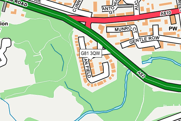 G81 3QW map - OS OpenMap – Local (Ordnance Survey) G81 3QW map - OS OpenMap – Local (Ordnance Survey)