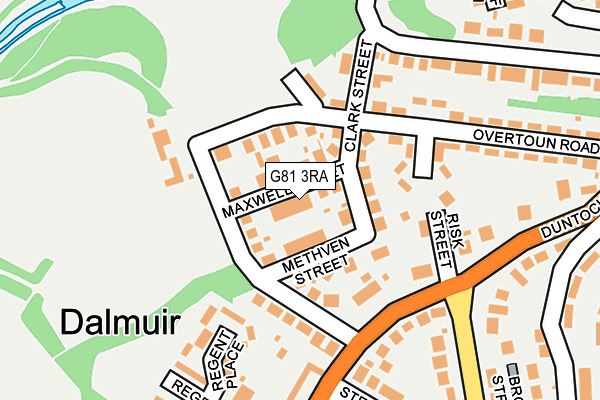 G81 3RA map - OS OpenMap – Local (Ordnance Survey) G81 3RA map - OS OpenMap – Local (Ordnance Survey)
