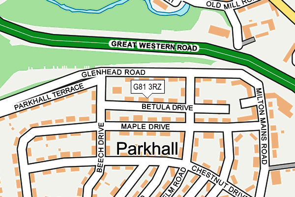 G81 3RZ map - OS OpenMap – Local (Ordnance Survey) G81 3RZ map - OS OpenMap – Local (Ordnance Survey)