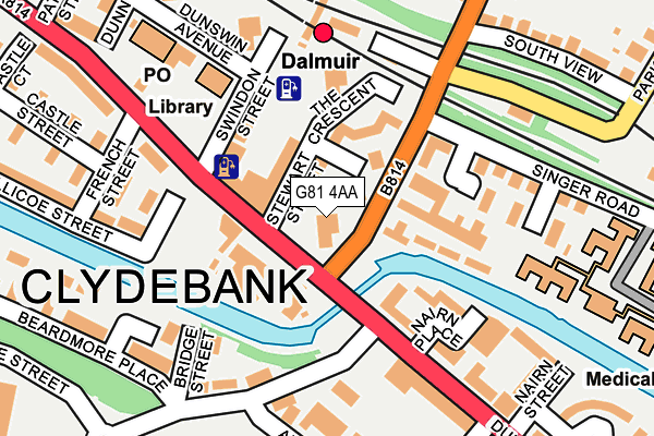 G81 4AA map - OS OpenMap – Local (Ordnance Survey) G81 4AA map - OS OpenMap – Local (Ordnance Survey)