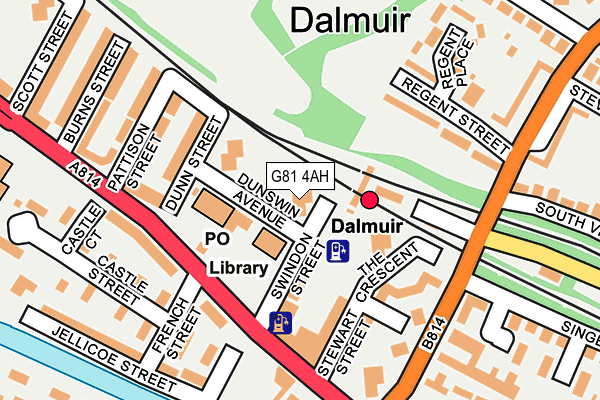 G81 4AH map - OS OpenMap – Local (Ordnance Survey) G81 4AH map - OS OpenMap – Local (Ordnance Survey)