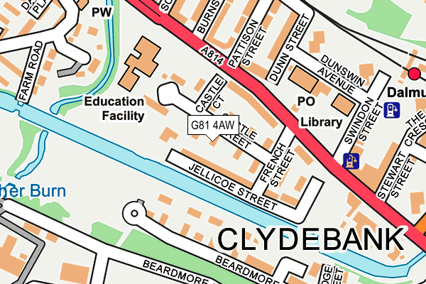G81 4AW map - OS OpenMap – Local (Ordnance Survey) G81 4AW map - OS OpenMap – Local (Ordnance Survey)