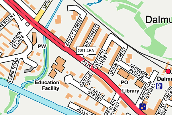 G81 4BA map - OS OpenMap – Local (Ordnance Survey) G81 4BA map - OS OpenMap – Local (Ordnance Survey)