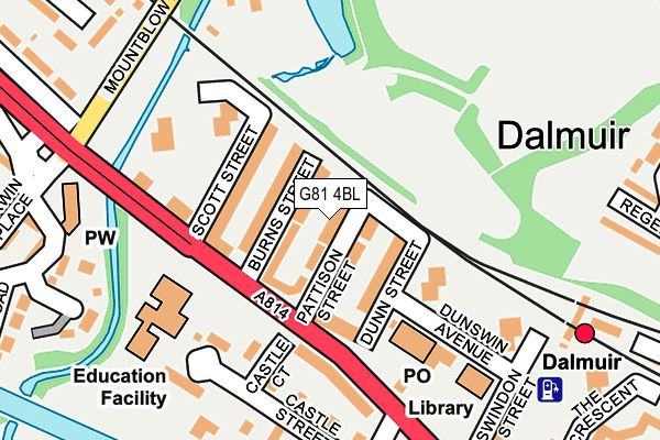 G81 4BL map - OS OpenMap – Local (Ordnance Survey) G81 4BL map - OS OpenMap – Local (Ordnance Survey)