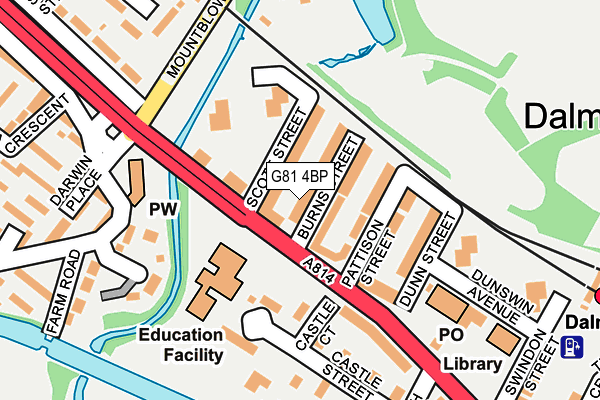 G81 4BP map - OS OpenMap – Local (Ordnance Survey) G81 4BP map - OS OpenMap – Local (Ordnance Survey)