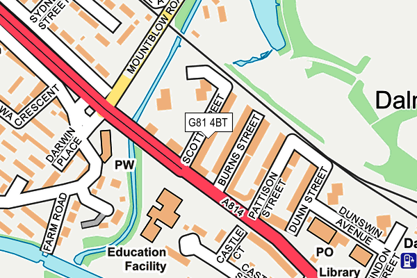 G81 4BT map - OS OpenMap – Local (Ordnance Survey) G81 4BT map - OS OpenMap – Local (Ordnance Survey)
