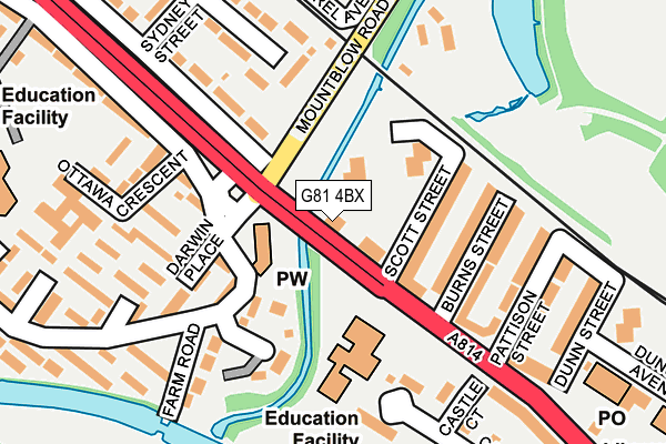 G81 4BX map - OS OpenMap – Local (Ordnance Survey) G81 4BX map - OS OpenMap – Local (Ordnance Survey)