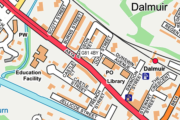 G81 4BY map - OS OpenMap – Local (Ordnance Survey)