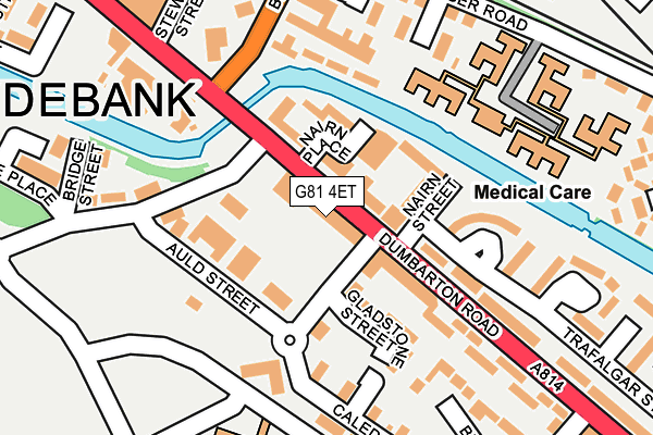 G81 4ET map - OS OpenMap – Local (Ordnance Survey) G81 4ET map - OS OpenMap – Local (Ordnance Survey)