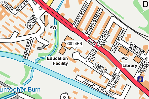 G81 4HN map - OS OpenMap – Local (Ordnance Survey)