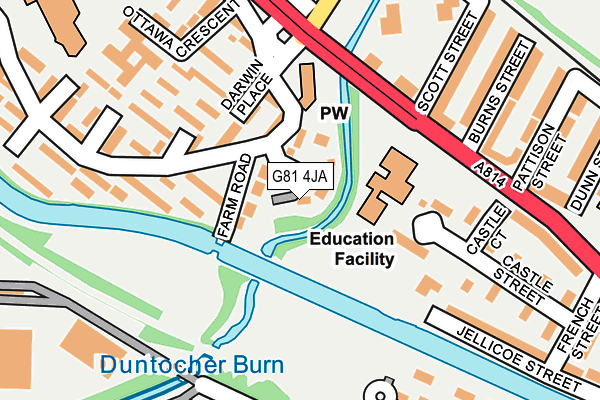 G81 4JA map - OS OpenMap – Local (Ordnance Survey) G81 4JA map - OS OpenMap – Local (Ordnance Survey)
