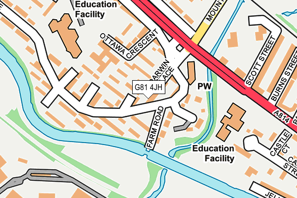 G81 4JH map - OS OpenMap – Local (Ordnance Survey)