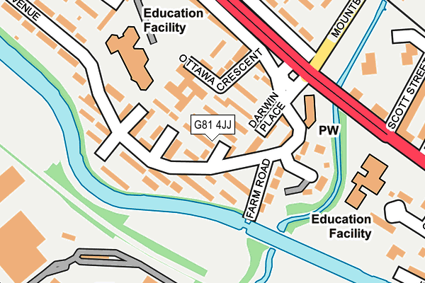 G81 4JJ map - OS OpenMap – Local (Ordnance Survey)