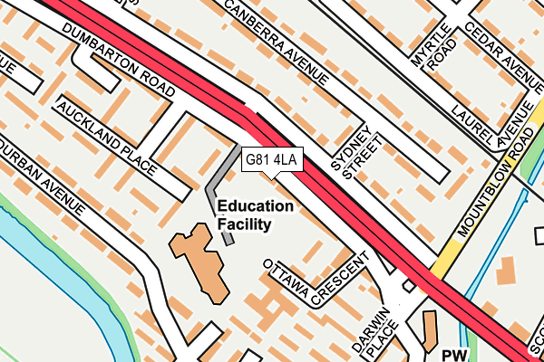 G81 4LA map - OS OpenMap – Local (Ordnance Survey) G81 4LA map - OS OpenMap – Local (Ordnance Survey)