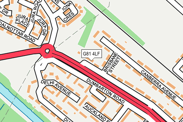G81 4LF map - OS OpenMap – Local (Ordnance Survey) G81 4LF map - OS OpenMap – Local (Ordnance Survey)