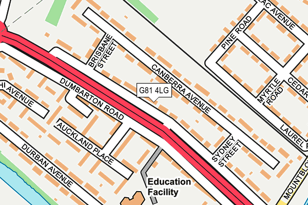 G81 4LG map - OS OpenMap – Local (Ordnance Survey) G81 4LG map - OS OpenMap – Local (Ordnance Survey)