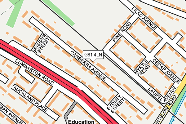 G81 4LN map - OS OpenMap – Local (Ordnance Survey) G81 4LN map - OS OpenMap – Local (Ordnance Survey)