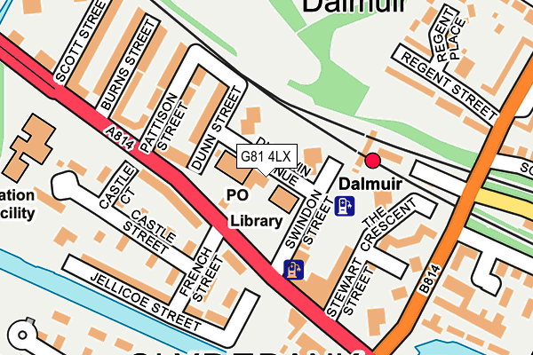 G81 4LX map - OS OpenMap – Local (Ordnance Survey) G81 4LX map - OS OpenMap – Local (Ordnance Survey)