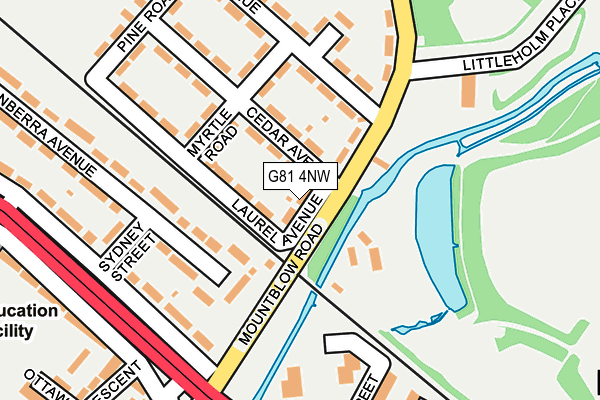 G81 4NW map - OS OpenMap – Local (Ordnance Survey) G81 4NW map - OS OpenMap – Local (Ordnance Survey)